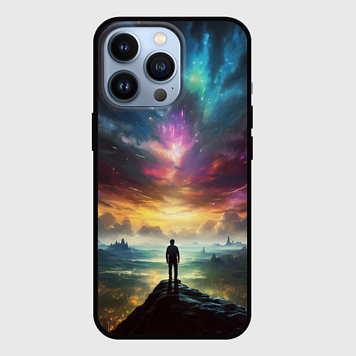 Чехол iPhone 13 Pro Shocking the cosmos / 3D-Черный – фото 1