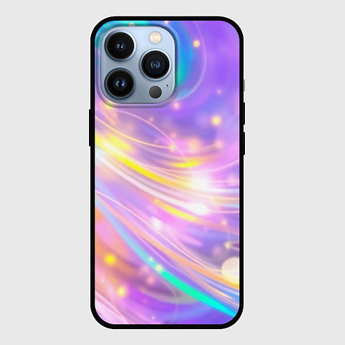 Чехол iPhone 13 Pro Волшебный мистический космос / 3D-Черный – фото 1