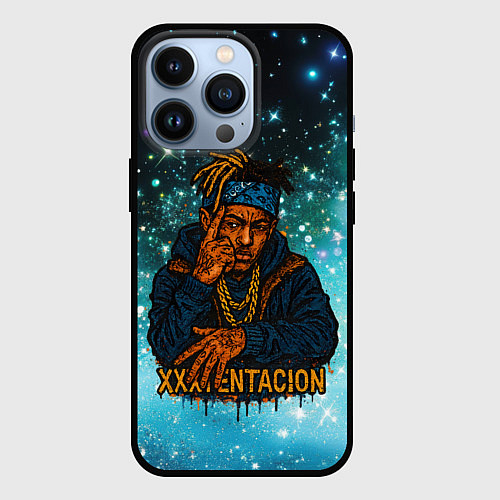 Чехол iPhone 13 Pro XXXTentacion think about it / 3D-Черный – фото 1