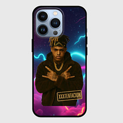 Чехол для iPhone 13 Pro XXXTentacion с цепью, цвет: 3D-черный