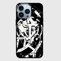 Чехол для iPhone 13 Pro Doom smile game, цвет: 3D-черный
