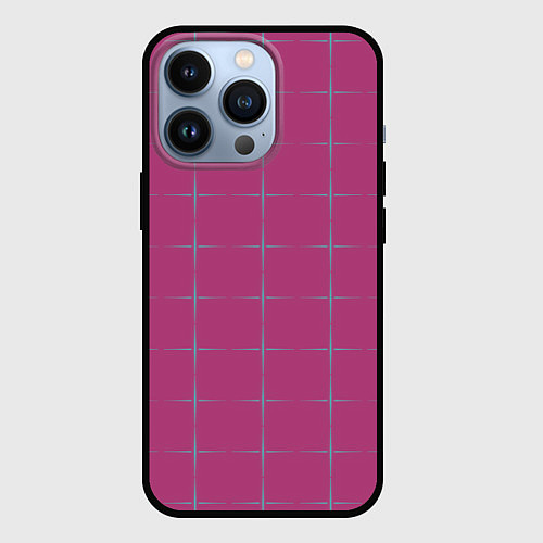Чехол iPhone 13 Pro Color pink stripes / 3D-Черный – фото 1