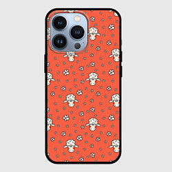 Чехол для iPhone 13 Pro Овечки в цветочках, цвет: 3D-черный