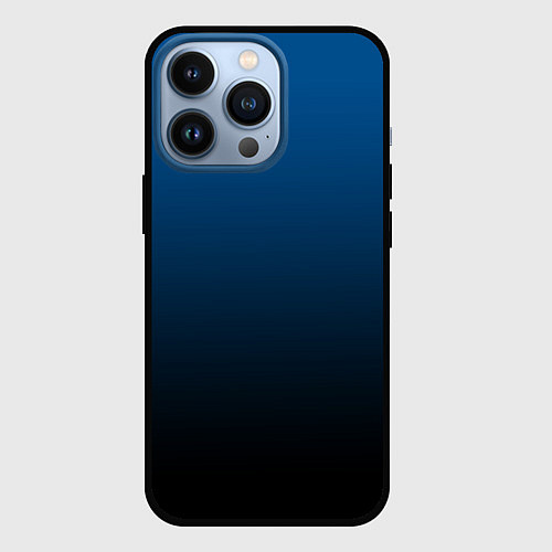 Чехол iPhone 13 Pro Лазурит тёмно-синий / 3D-Черный – фото 1