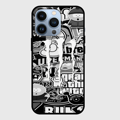 Чехол iPhone 13 Pro Monster energy trend black / 3D-Черный – фото 1