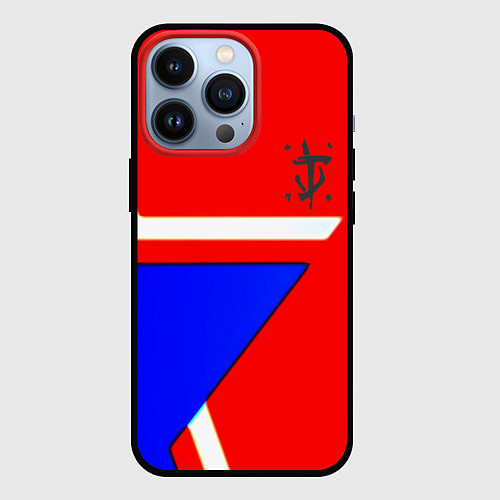 Чехол iPhone 13 Pro Doom star geometry / 3D-Черный – фото 1