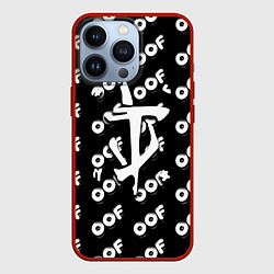 Чехол для iPhone 13 Pro Doom off black, цвет: 3D-красный