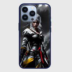Чехол для iPhone 13 Pro Цири из Ведьмака, цвет: 3D-тёмно-синий