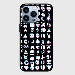 Чехол для iPhone 13 Pro Любовь смерть и роботы глитч, цвет: 3D-черный