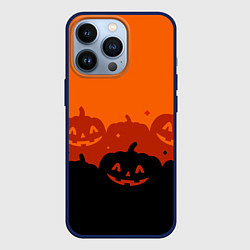 Чехол iPhone 13 Pro Хэллоуин счастливые тыквы
