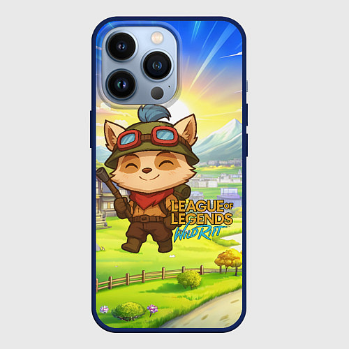 Чехол iPhone 13 Pro League of legends Тимо / 3D-Тёмно-синий – фото 1
