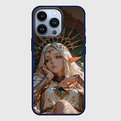 Чехол iPhone 13 Pro Беловолосая королева эльфов на троне