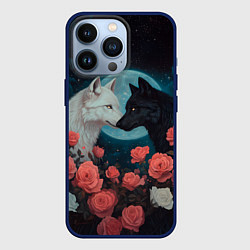 Чехол iPhone 13 Pro Влюбленные волки
