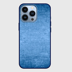 Чехол для iPhone 13 Pro Тёмный голубой потёртости однотонный, цвет: 3D-тёмно-синий