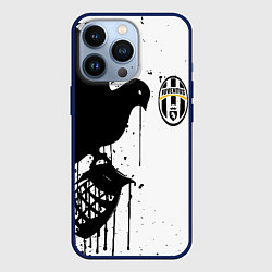 Чехол iPhone 13 Pro Ювентус черная птица краски