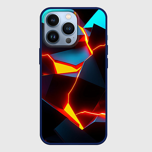 Чехол iPhone 13 Pro Split / 3D-Тёмно-синий – фото 1