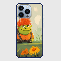 Чехол для iPhone 13 Pro Маленький Шрек с рыжими волосами, цвет: 3D-тёмно-синий