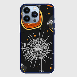 Чехол для iPhone 13 Pro Атмосфера хэллоуина, цвет: 3D-тёмно-синий