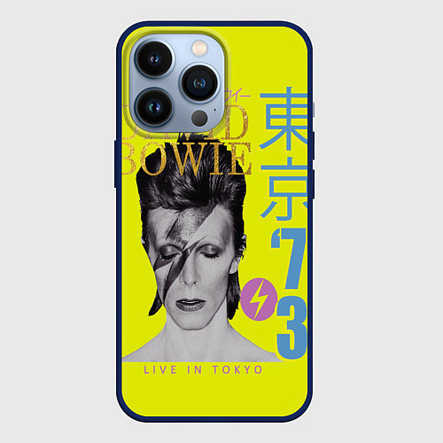 Чехол iPhone 13 Pro David Bowie 1973 / 3D-Тёмно-синий – фото 1