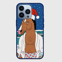 Чехол iPhone 13 Pro Новогодний Конь Боджек