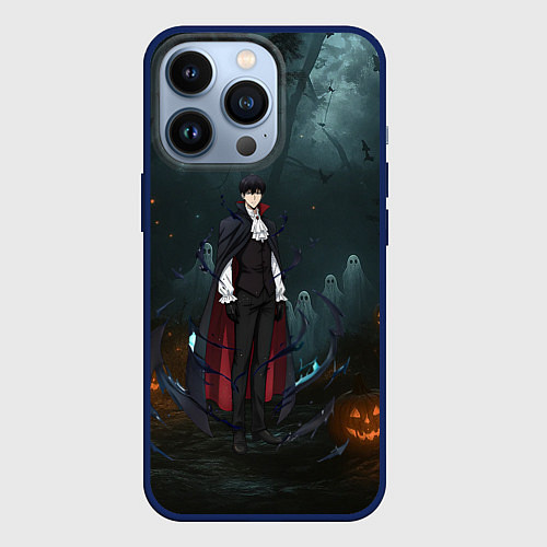 Чехол iPhone 13 Pro Вампир Сон Джин-Ву - Поднятие уровня в одиночку ан / 3D-Тёмно-синий – фото 1