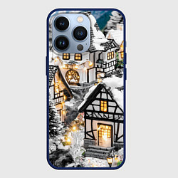 Чехол iPhone 13 Pro Объемные новогодние дома