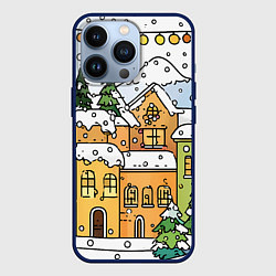 Чехол iPhone 13 Pro Новогодний снегопад