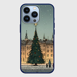Чехол iPhone 13 Pro Новогодняя елка во дворе