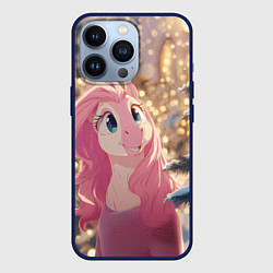 Чехол iPhone 13 Pro Удивленная лошадка - Новый год