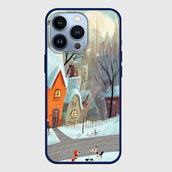Чехол iPhone 13 Pro Милый новогодний дворик