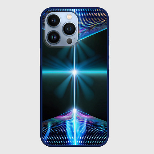 Чехол iPhone 13 Pro Выход в космос / 3D-Тёмно-синий – фото 1
