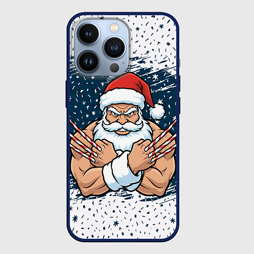 Чехол iPhone 13 Pro Сантамаха / 3D-Тёмно-синий – фото 1