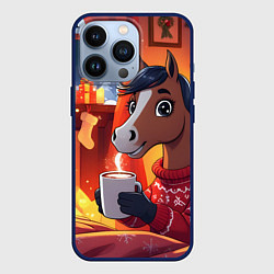 Чехол iPhone 13 Pro Лошадка зимним вечером