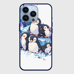Чехол iPhone 13 Pro Пингвины и лёд