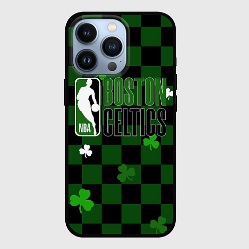 Чехол iPhone 13 Pro NBA Boston Celtics / 3D-Черный – фото 1
