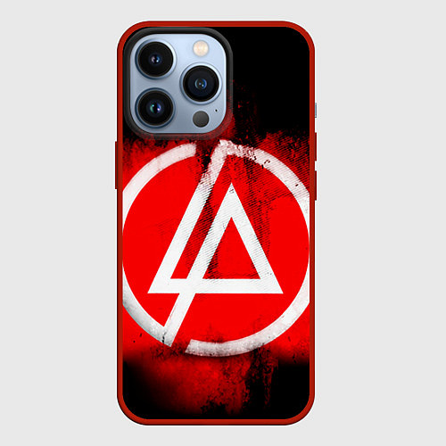 Чехол iPhone 13 Pro Linkin Park: Red style / 3D-Красный – фото 1
