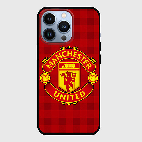 Чехол iPhone 13 Pro Manchester United / 3D-Черный – фото 1