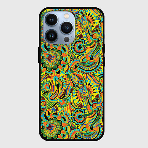 Чехол iPhone 13 Pro Узор / 3D-Черный – фото 1