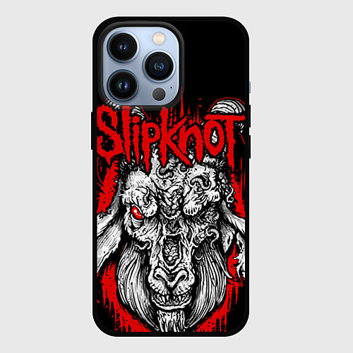 Чехол iPhone 13 Pro Slipknot / 3D-Черный – фото 1