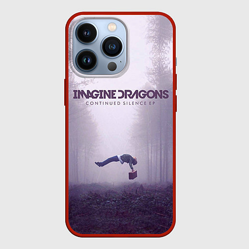 Чехол iPhone 13 Pro Imagine Dragons: Silence / 3D-Красный – фото 1