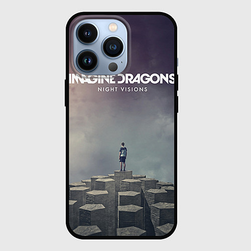 Чехол iPhone 13 Pro Imagine Dragons: Night Visions / 3D-Черный – фото 1