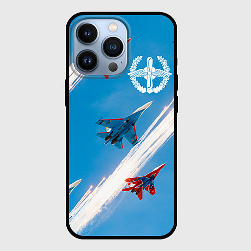 Чехол iPhone 13 Pro Самолеты ВВС / 3D-Черный – фото 1