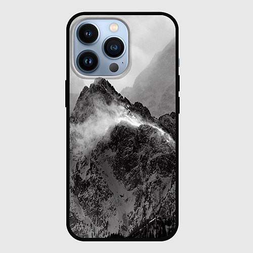 Чехол iPhone 13 Pro Горы / 3D-Черный – фото 1