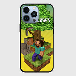 Чехол для iPhone 13 Pro Minecraft Tree, цвет: 3D-черный