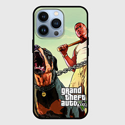 Чехол для iPhone 13 Pro GTA 5: Franklin Clinton, цвет: 3D-черный