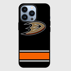 Чехол для iPhone 13 Pro Anaheim Ducks Selanne, цвет: 3D-черный