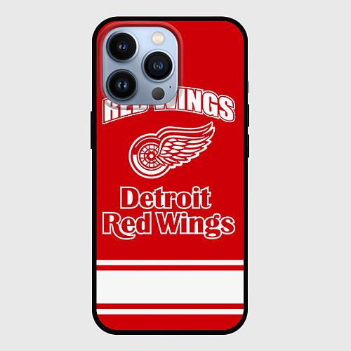 Чехол iPhone 13 Pro Detroit red wings / 3D-Черный – фото 1