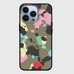 Чехол iPhone 13 Pro Камуфляж: микс цветов