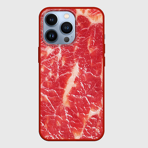 Чехол iPhone 13 Pro Мясо / 3D-Красный – фото 1
