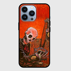 Чехол iPhone 13 Pro Скелет с гитарой